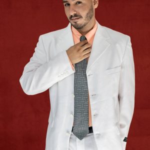 Traje blanco moderno