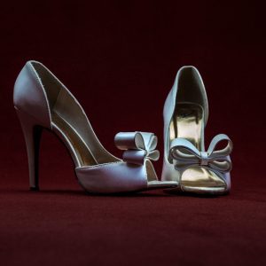 zapatos de novia blancos