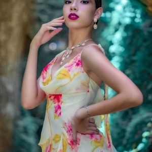 Vestido de estampado floral