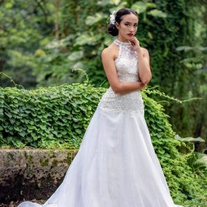 Vestido de novia corte linea A