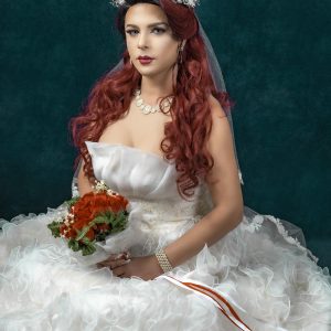 Vestido color marfil escote palabra de honor ajustable